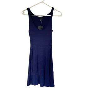 Forever 21 NEW navy blue sleeveless tank dress small